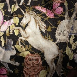 Victoria’s Secret pajama top, unicorn, owl, wolf